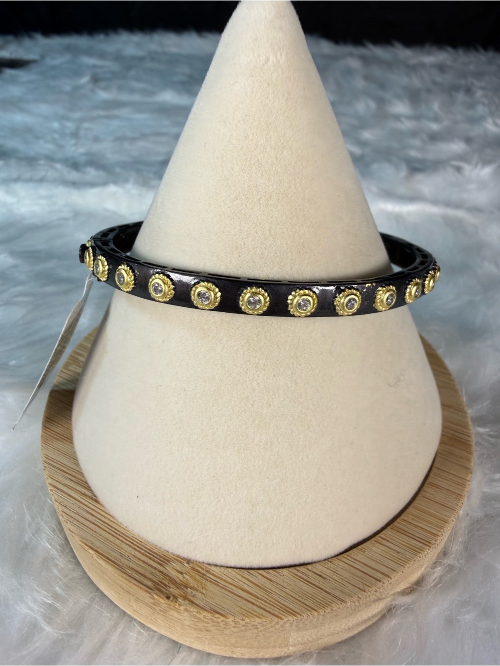 Freida Rothman Studded Eternity Hinge Bangle